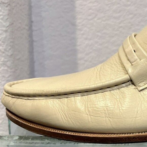 Florsheim Men's Riva Moc Toe Bit Loafer Beige - Size 10.5 - Picture 3 of 5